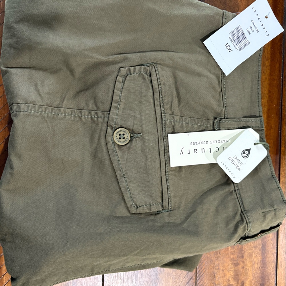 Sanctuary Green Cropped Ankle Jeans